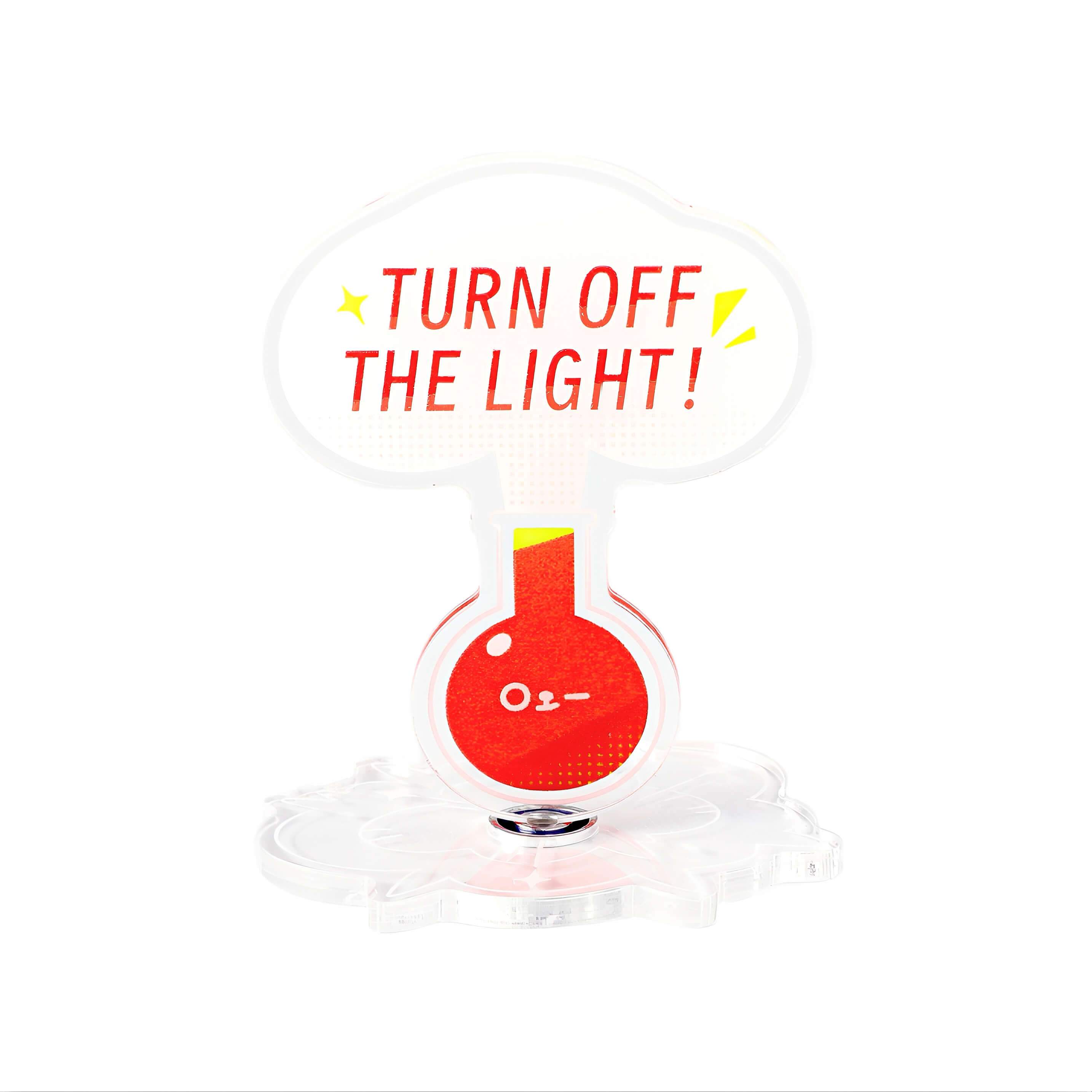 Red TURN OFF THE LIGHT! Acrylic Stand