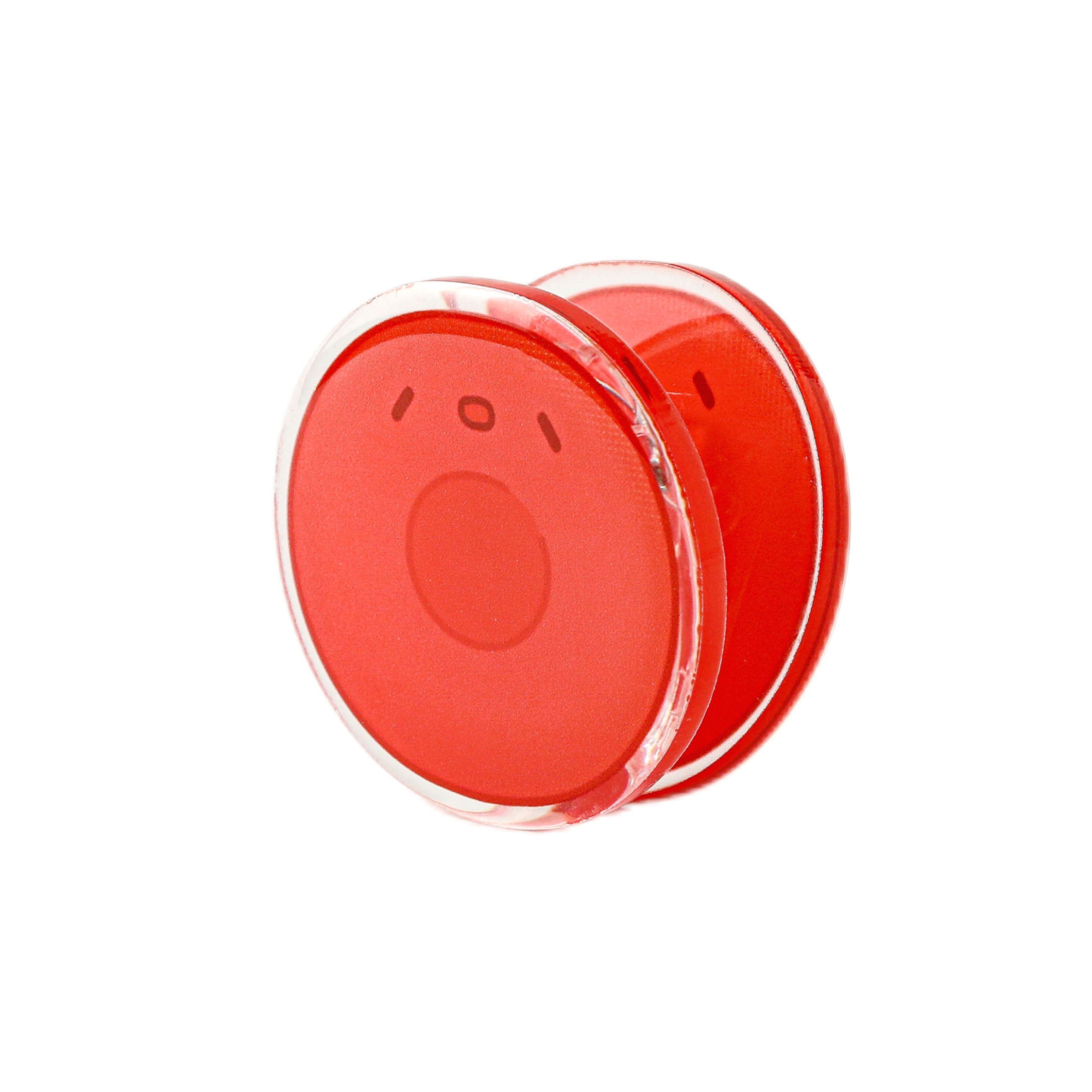 Cute red blood cell acrylic paper clip with a glossy transparent edge, perfect for securing study guides, flashcards, and everyday paperwork.