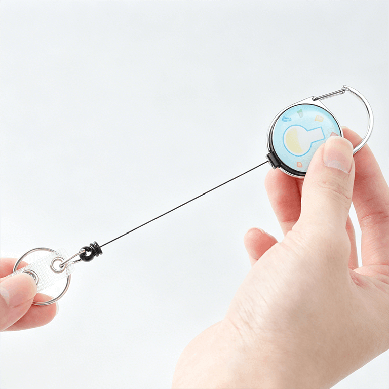 Chemistry Flask Retractable Badge Reel with Extendable Cord for Laboratory and Medical Staff ID Cards