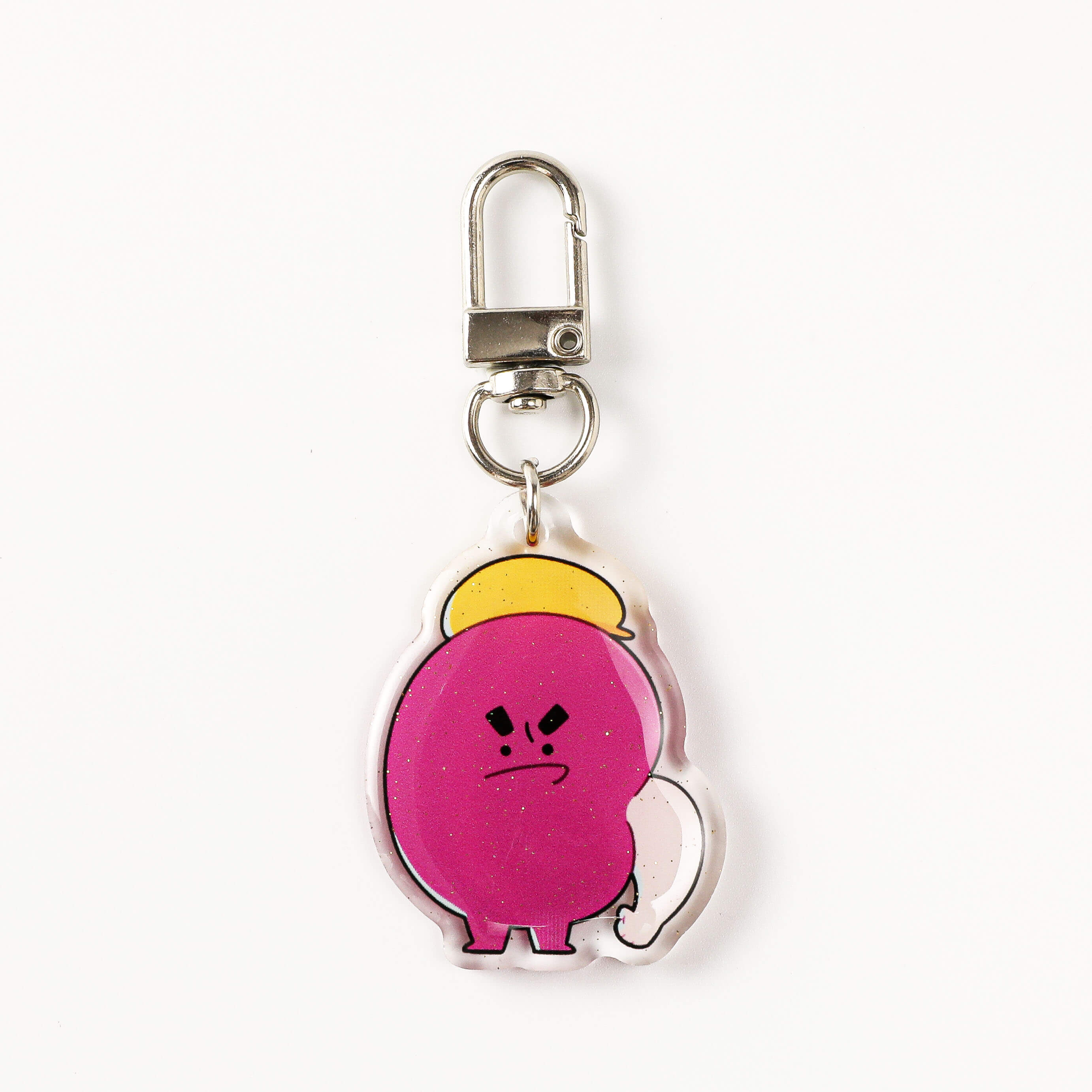 Purple kidney organ acrylic charm featuring a bold character design and premium hardware, an eye-catching gift for biology students, healthcare professionals, and science fans.