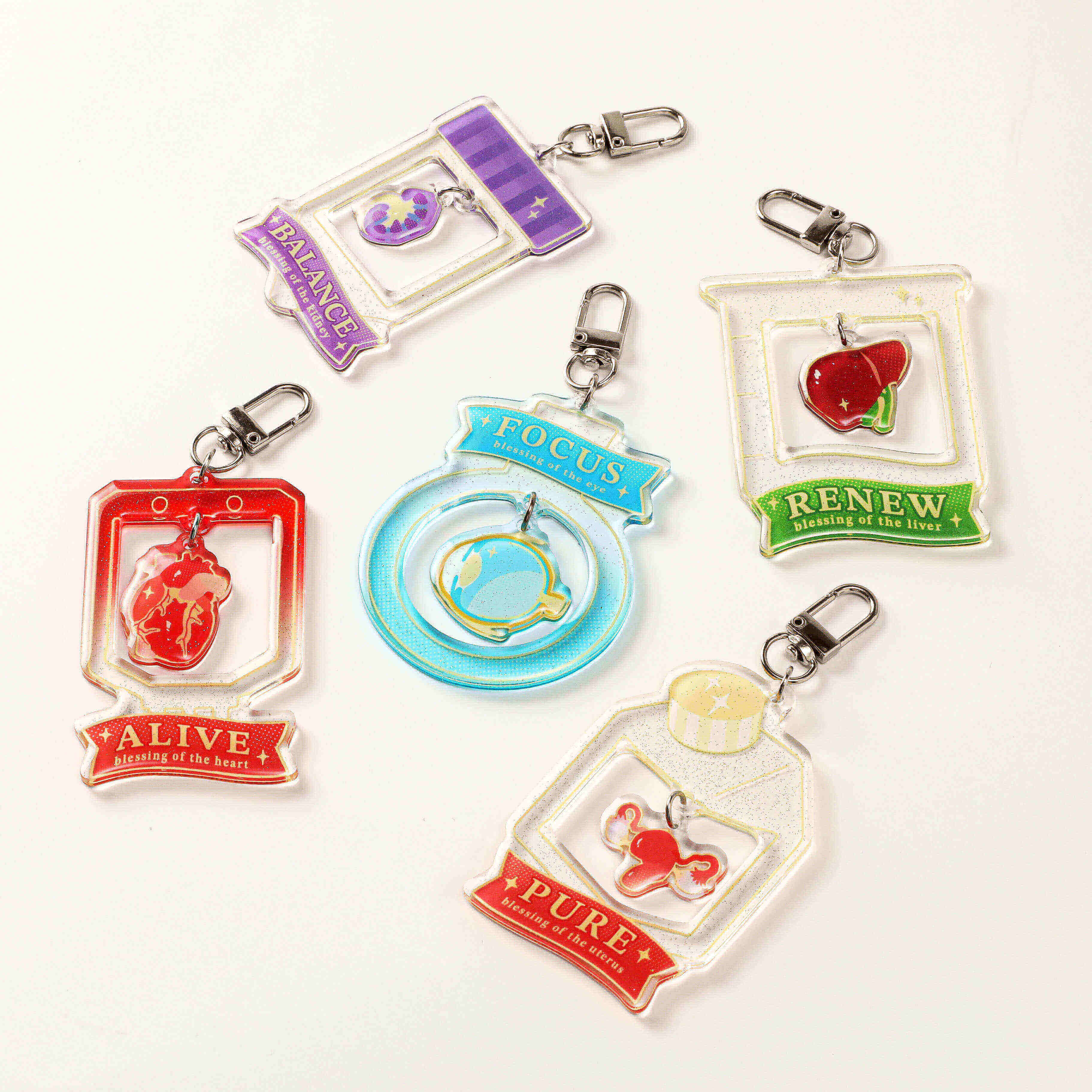 Liver Shaker Acrylic Keychain
